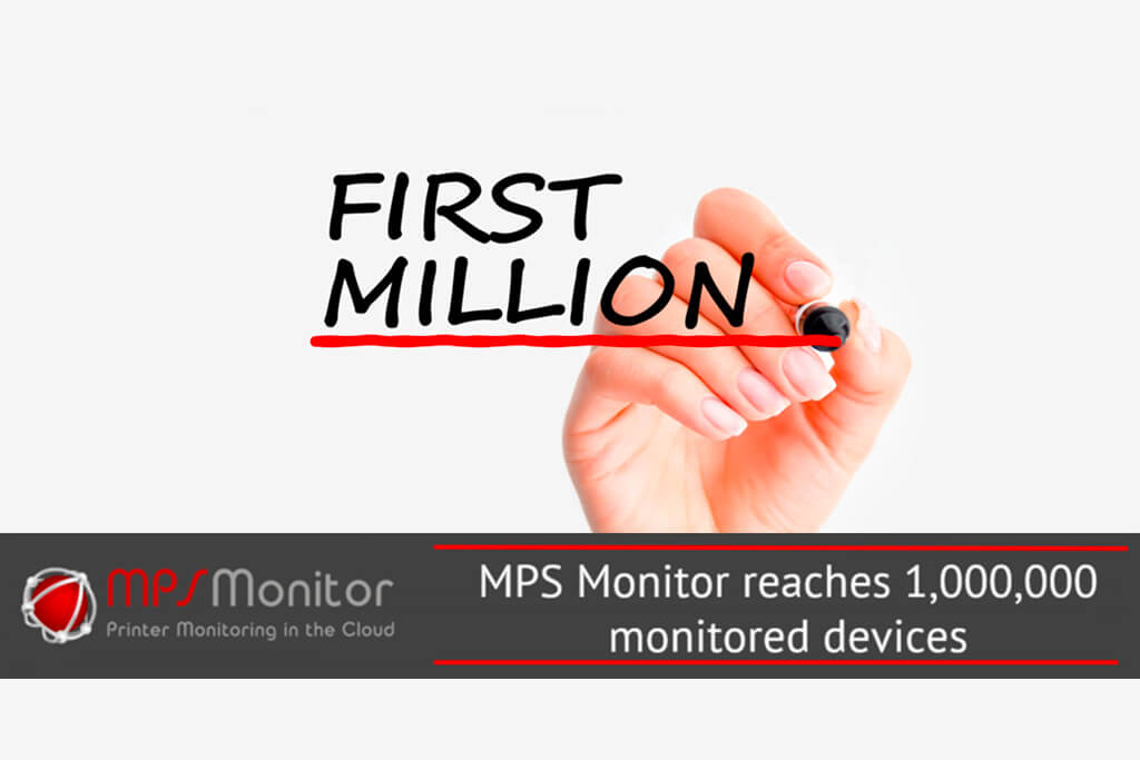 Un millón de dispositivos de impresión supervisados ahora por MPS Monitor